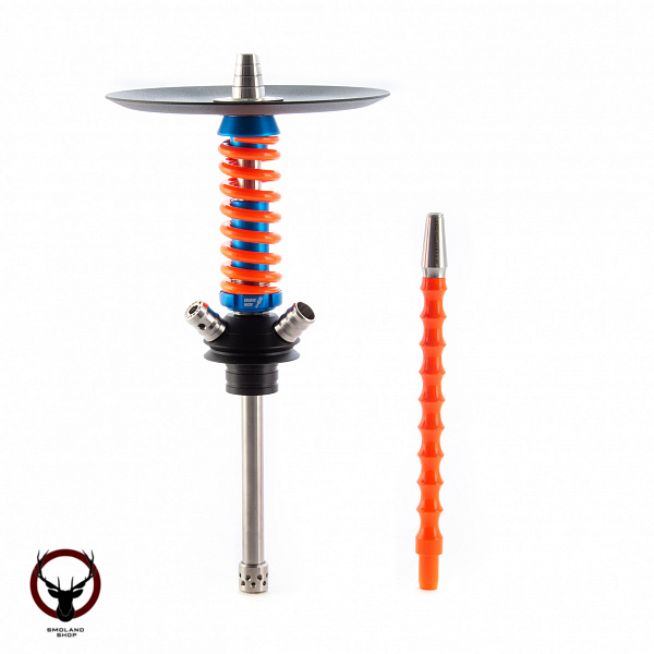 Кальян MAMAY CUSTOMS Coilover Micro сине-оранжевый (без колбы) (гр. Котофаки)