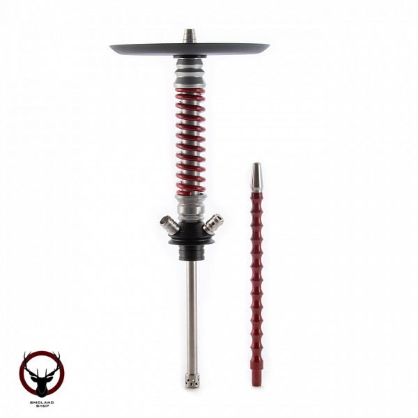 Кальян MAMAY CUSTOMS Coilovers MINI хром-красный лак (без колбы)