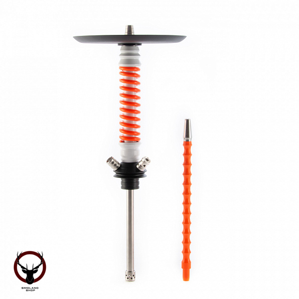 Кальян MAMAY CUSTOMS Coilovers MINI бело-оранжевый-Ф. (грав. BBS) (без колбы)