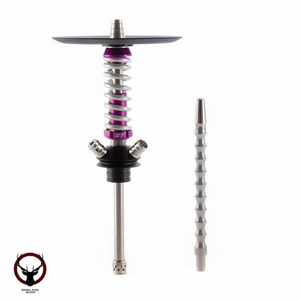 Кальян MAMAY CUSTOMS Coilover Micro фиолетовый хром (без колбы) (гр. BBS)