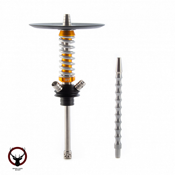 Кальян MAMAY CUSTOMS Coilover Micro золото-хром (без колбы) (гр. Уточки)