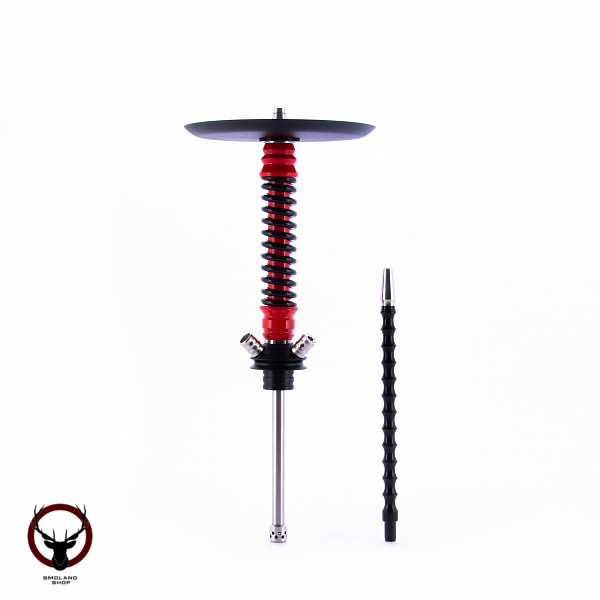 Кальян MAMAY CUSTOMS Coilovers MINI красно-чёрный (грав.космос) (без колбы)