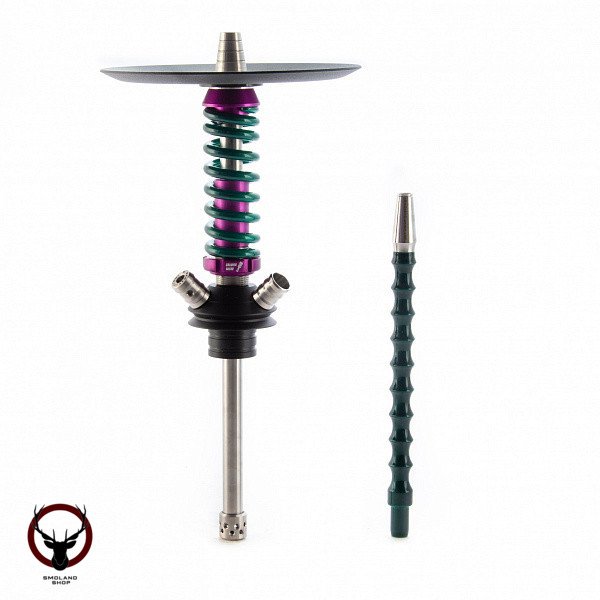 Кальян MAMAY CUSTOMS Coilover Micro фиолетово-зелёный (без колбы)