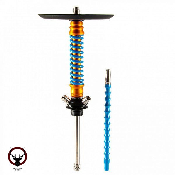 Кальян MAMAY CUSTOMS Coilovers MINI золото анод. синий (без колбы)