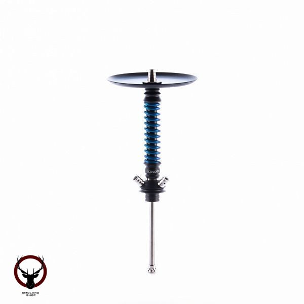 Кальян MAMAY CUSTOMS Coilovers MINI чёрно-голубой лак (без колбы)
