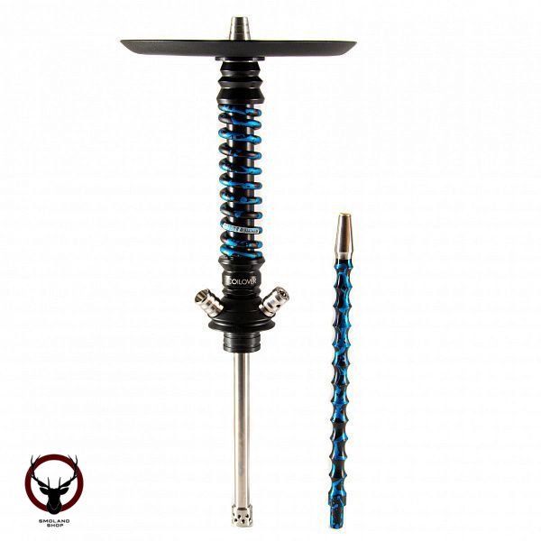 Кальян MAMAY CUSTOMS Coilovers MINI чёрно-синий Б. (без колбы)