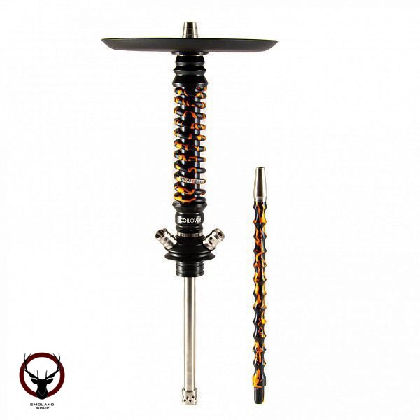 Кальян MAMAY CUSTOMS Coilovers MINI чёрный золото Б. (без колбы)