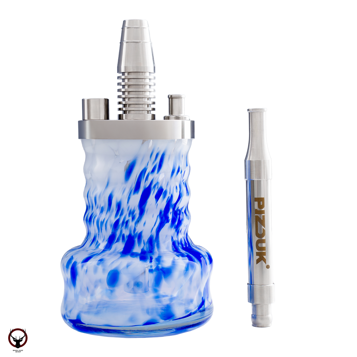 Кальян Pizduk Hookah (orange-bag) бело-синяя колба