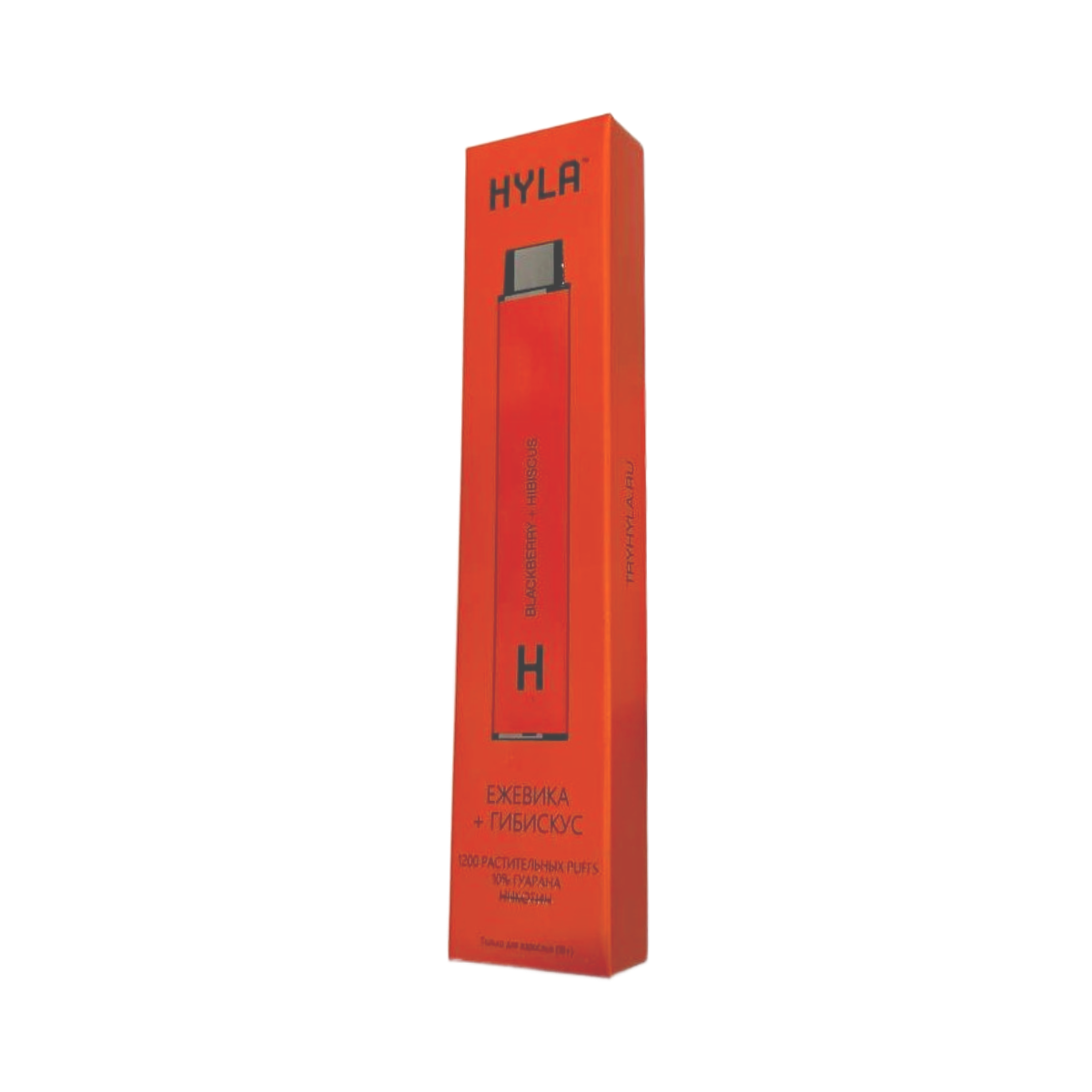 Эл. сиг. HYLA 1200 бникотина Ежевика + Гибискус /  Blackberry+Hibiscus 0 %