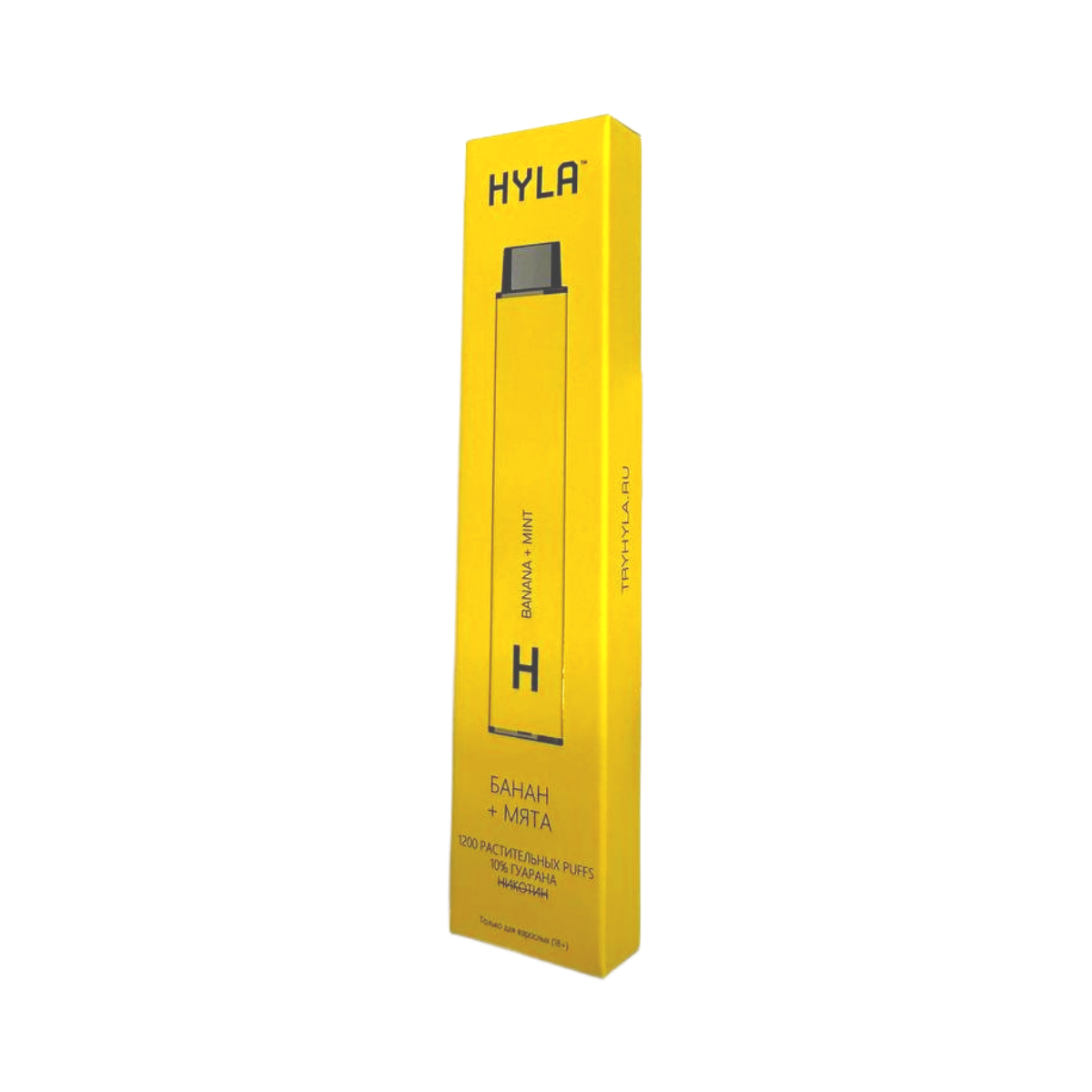 Эл. сиг. HYLA 1200 бникотина Банан + Мята / Banana + Mint  0 %