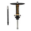 Кальян MAMAY CUSTOMS Coilover Micro Full Anod чёрный/золотой сплеш (без колбы)