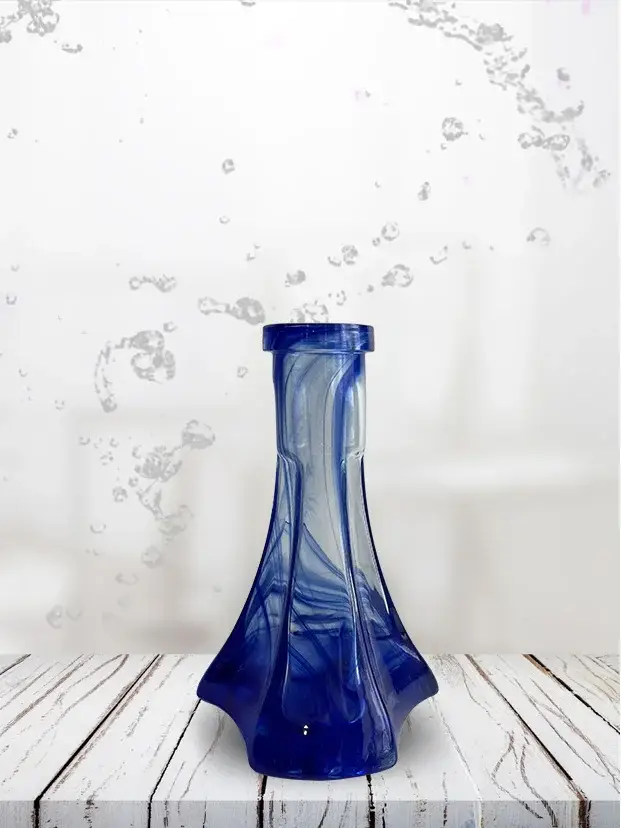 Колба Vessel Glass Пирамида синий алебастр