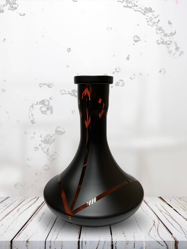 Колба Vessel Glass Крафт полоски красные (1-173)