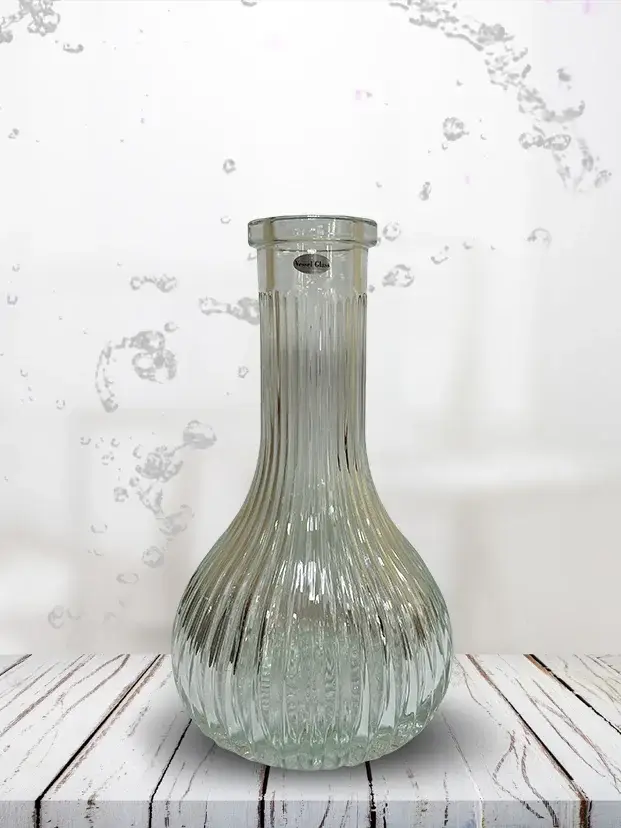 Колба Vessel Glass Капля Медуза прямое горло прозрачная под ремонт WOOKAH