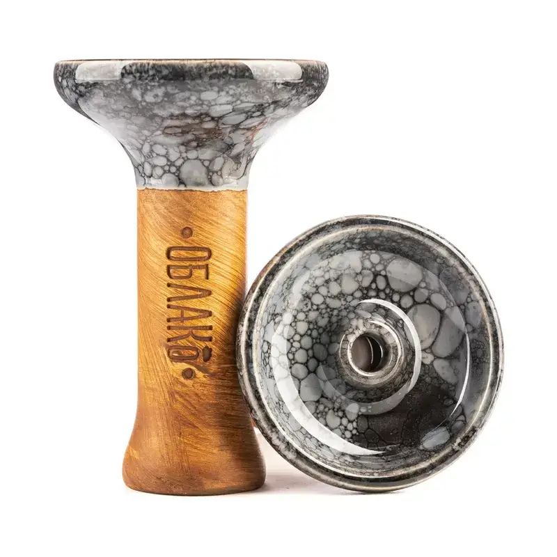 Чашка Облако Black Glaze Top 53 серо-чёрный мрамор