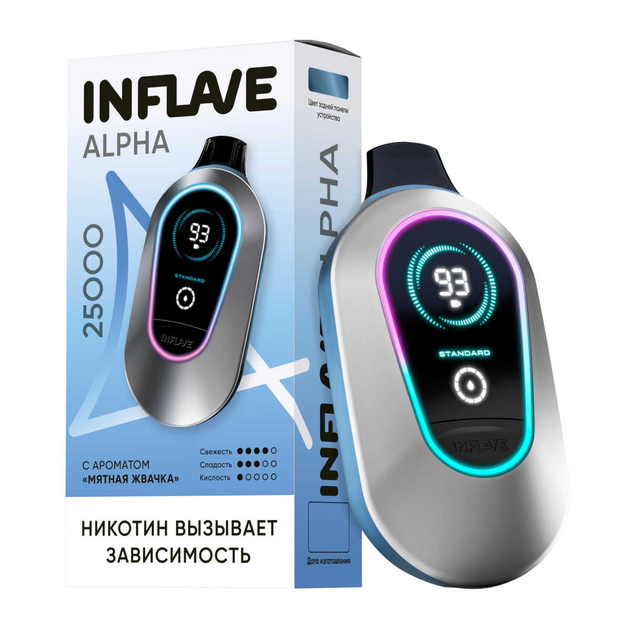 Эл. сиг. INFLAVE ALPHA 25000 Мятная жвачка 2 %